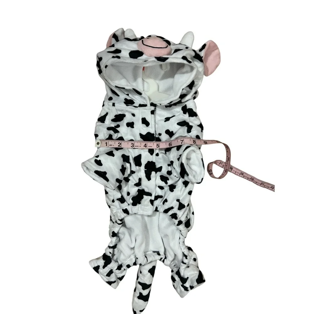Hooded Cow Costume For Dog Size Small